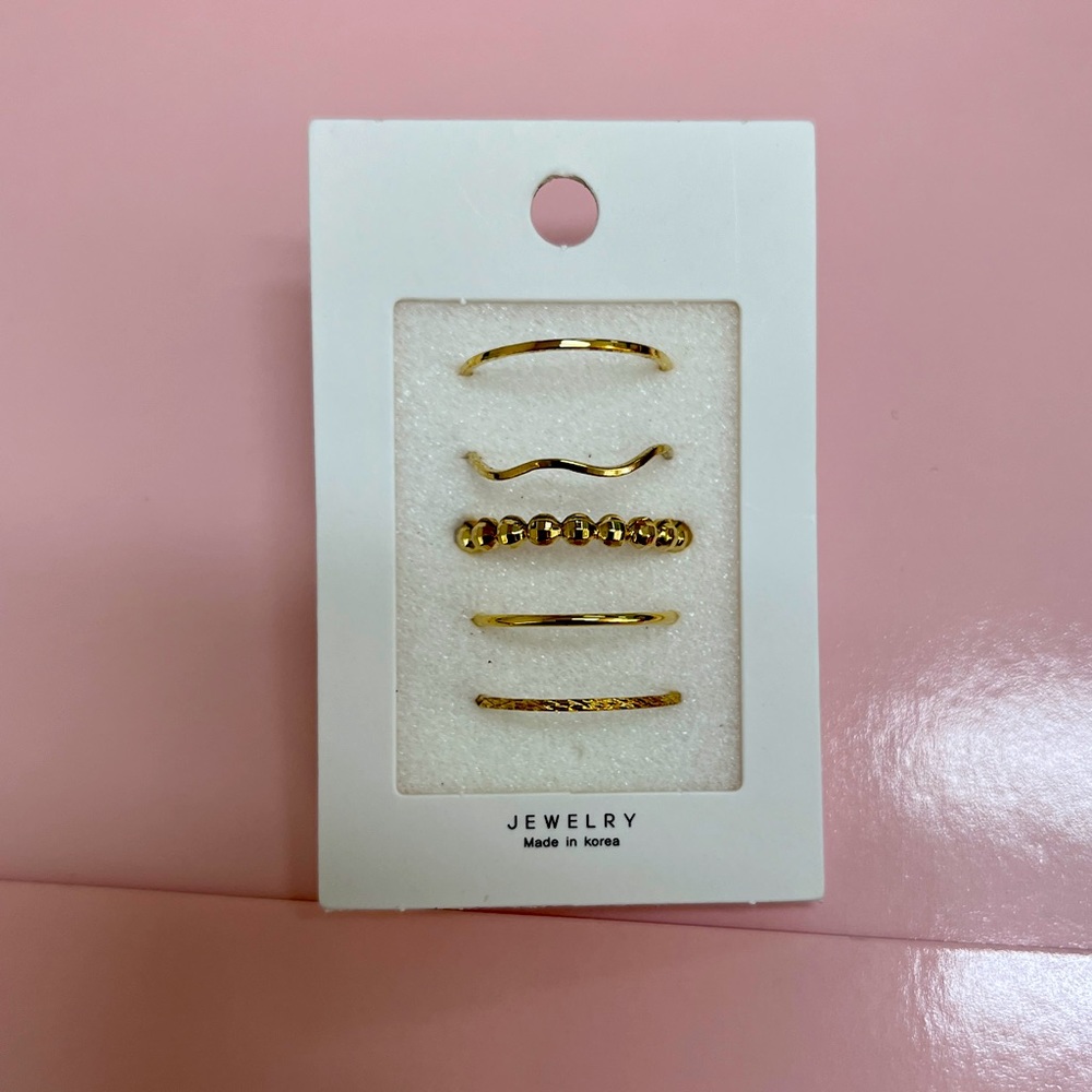 Stacking rings , set of 5. Size 7